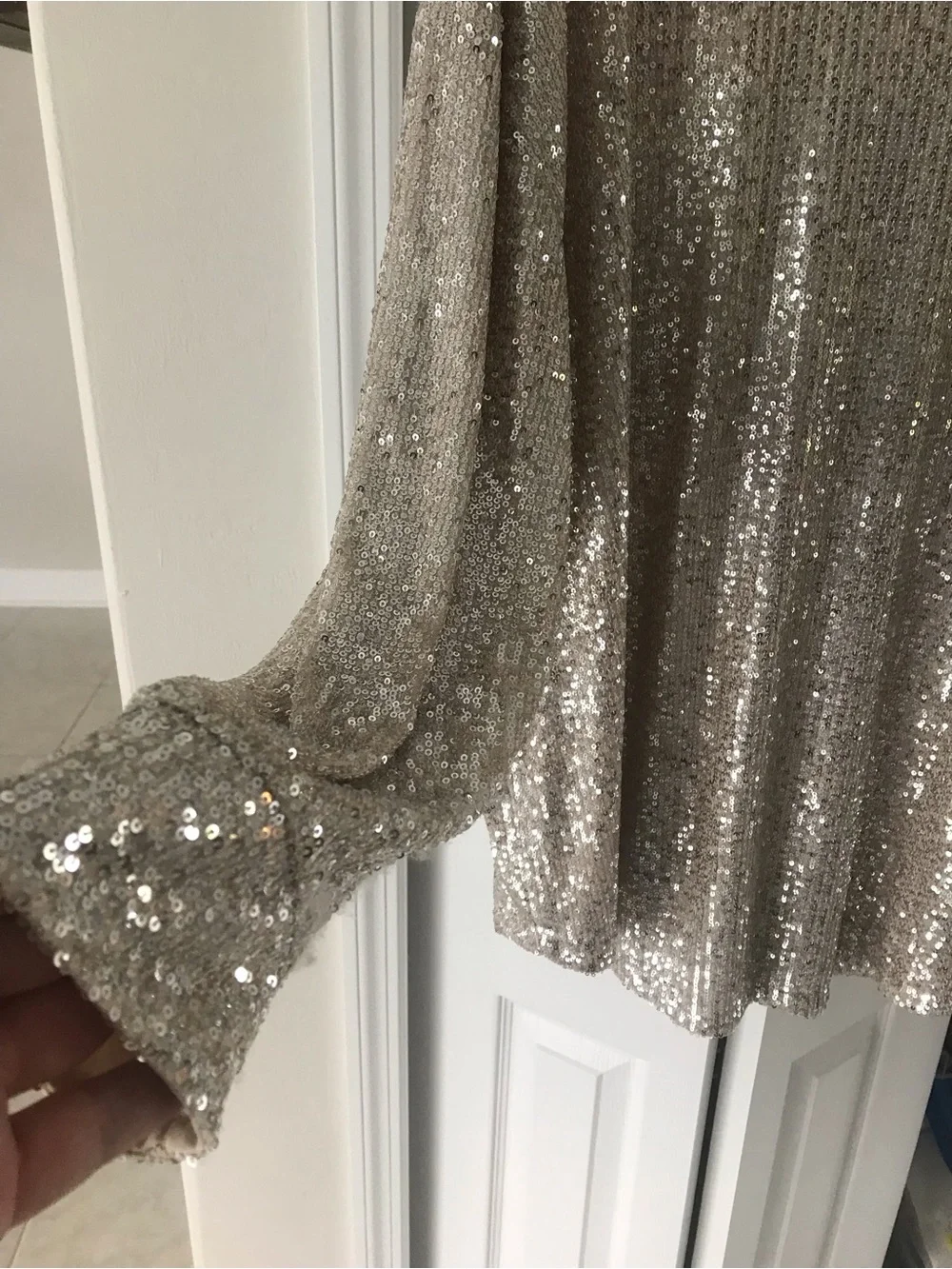 Ruby Rd. Sequin Button-Up Top Size 1X - Picture 4 of 5